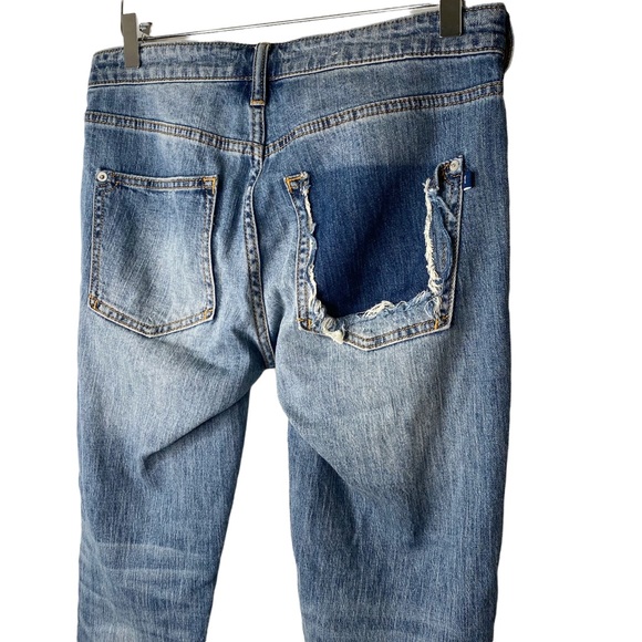 Anthropologie Pilcro and the Letterpress Sustainable Distressed Ankle Jeans 25 - Picture 6 of 9